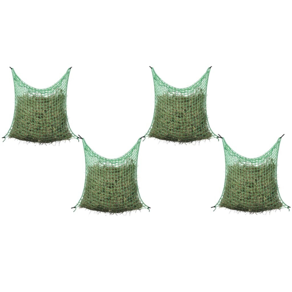Vidaxl 4X Hay Nets Square Pp Livestock Feeders & Waterers Feeding Bale Hay Net