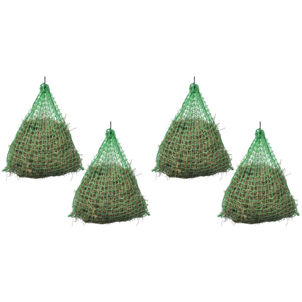 Vidaxl 4X Hay Nets Round Pp Livestock Feeders & Waterers Feeding Bale Hay Net