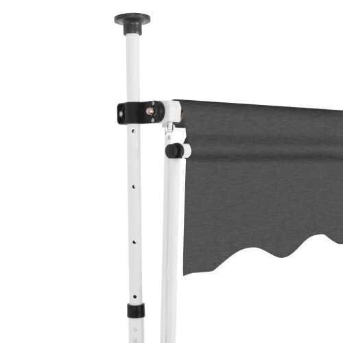 VidaXL vidaXL Einziehbare Markise Handbetrieben 400 cm Anthrazit 2