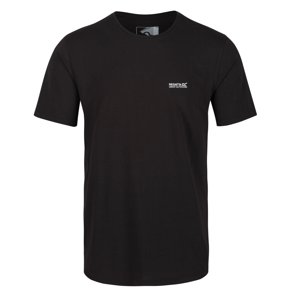 (2XL, Black) Regatta Mens Tait Lightweight Active T-Shirt
