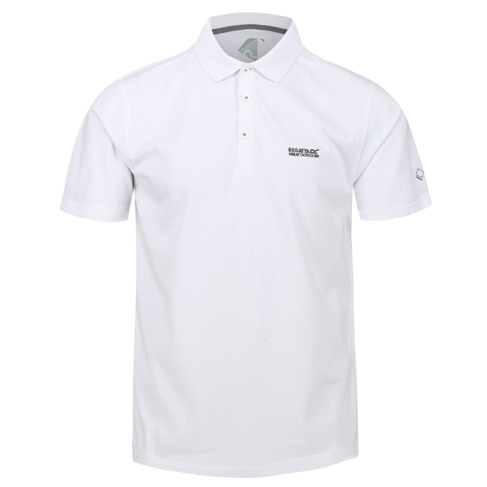 (S, White) Regatta Mens Sinton Lightweight Polo Shirt