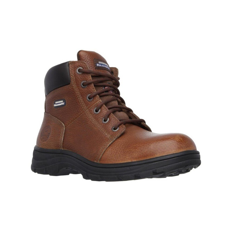 Skechers (8 Uk, Brown) Mens Workshire Safety Boots
