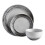Premier Housewares Middag Black And White Dinner Set Robust Stoneware 1