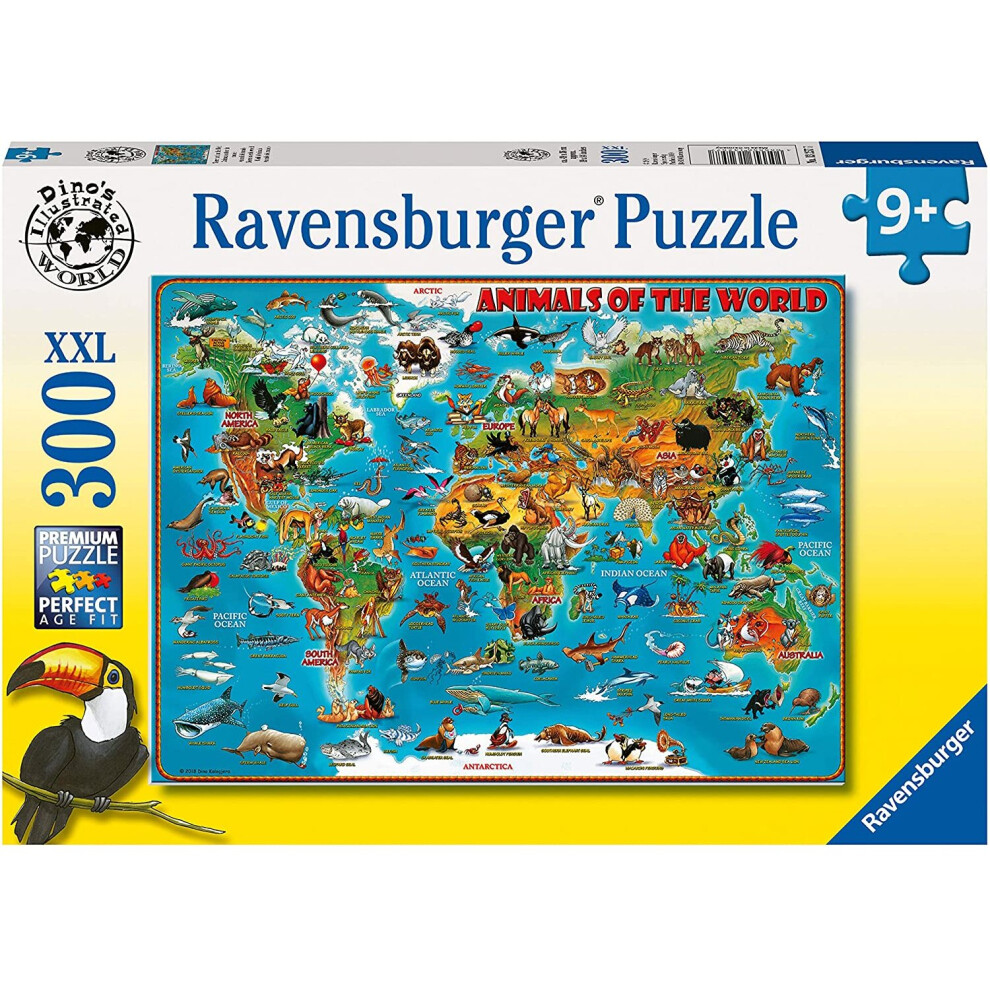 Ravensburger Animals Of The World Xxl 300Pc Jigsaw Puzzle