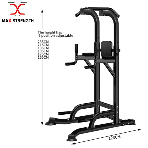 Power Pull Up Station Dip Exercise Bar Chin Push Up Knee Raise Stand 1