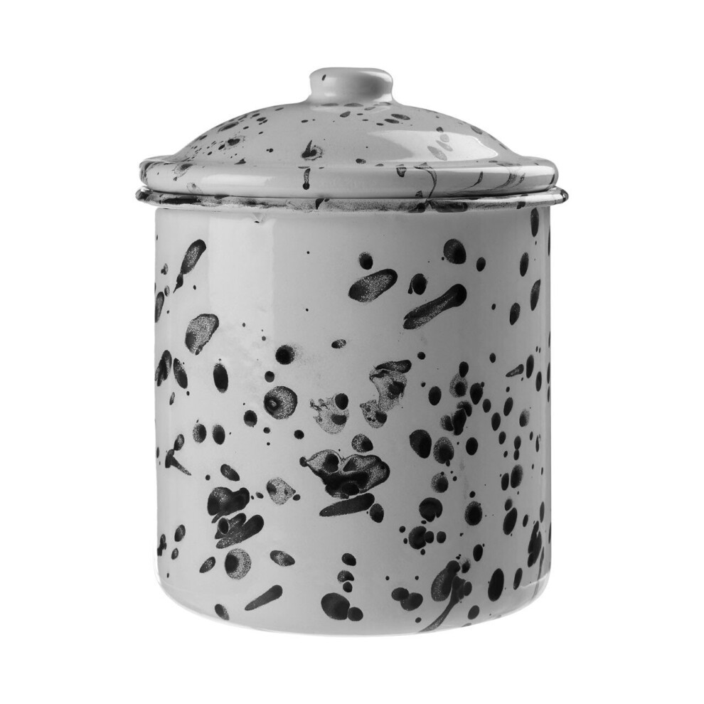 Premier Housewares Hygge Medium Canister Clean Finish White
