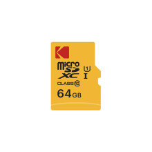 Busbi Kodak Microsd 64gb Class10 Extra 12mbps Write And 20 Mbps Read Speed - Ekmsdm64gxc10ck