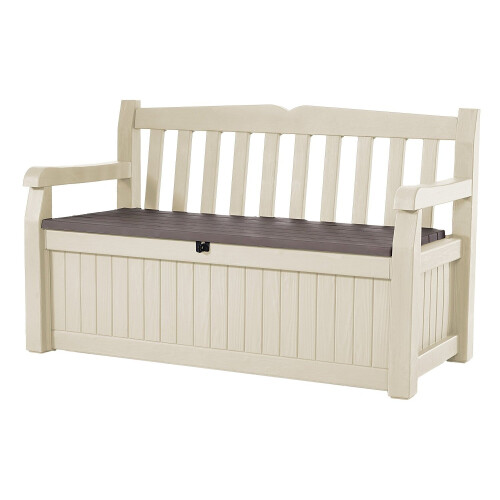 Keter Eden Bench Outdoor Storage Box Garden Furniture 140 x 60 x 84 cm
