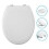 Croydex Croydex Eldon White Soft Close Toilet Seat Anti Bacterial coated 3