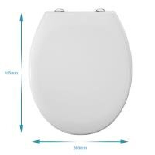 Croydex Croydex Eldon White Soft Close Toilet Seat Anti Bacterial coated 1