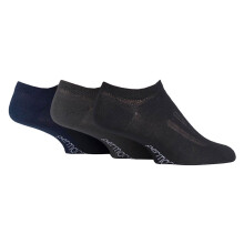 (46-50, Schwarz/Marineblau/Anthrazit) Permacool - Permacool - 3 Paar Unisex Sommer Atmungsaktiv Sneaker Socken für Schweißfüße
