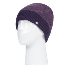 (One Size, Lila) Heat Holders - Heat Holders - Damen Elegant Beanie Strickmütze | Wintermütze mit Fleecefutter