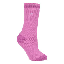 (04-Aug, AD Ferse/Spitze Rosa) Heat Holders - Heat Holders - Damen Extra Warme Thermosocken für Winter Kuschelsocken Geschenk