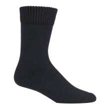 (12-14, Schwarz) IOMI - IOMI - Herren Warme Thermo Diabetikersocken Ohne Gummi Extra Weit für Ödeme
