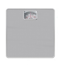 Salter Compact Mechanical Bathroom Scales - Easy to Read Analogue Dial, Fast + Reliable Weighing, 120 kg Capacity,15 Year Guarantee - Silver