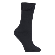 (6-8.5, Schwarz) IOMI - IOMI - Herren Warme Thermo Diabetikersocken Ohne Gummi Extra Weit für Ödeme
