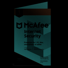 McAfee Internet Security Antivirus Protection 2023 - 1 Device - 1 Year