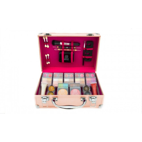 Dawn Till Dusk Make Up Vanity Case 80pc B2035201713 - Rose Gold