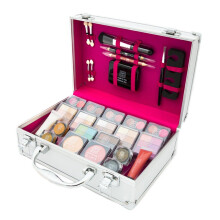 80pc Dawn Till Dusk Silver Makeup Vanity Case | Cosmetic Storage