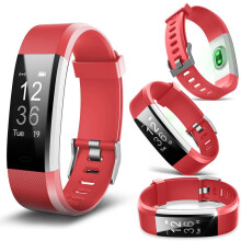 Aquarius Heart Rate Monitoring Fitness Tracker Aq125hr - Red
