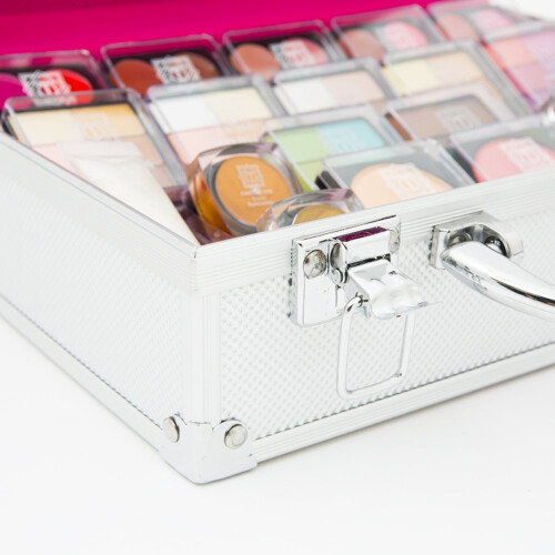 80pc Dawn Till Dusk Silver Makeup Vanity Case | Cosmetic Storage 2