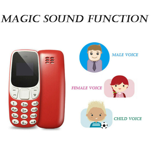 L8star BM10 Red Mini Bluetooth Mobilephone Dual SIM Low Radiation 1