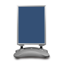 (Silver) A1 Waterbased Sign Snap Frame Double Sided Poster