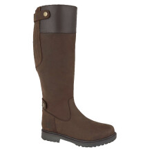 (7 UK, Dark Brown) Woodland Womens/Ladies Harper Waxy Leather Country Boot