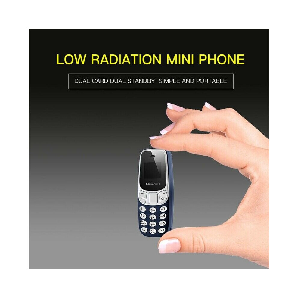 L8star BM10  Mini Blue Bluetooth Mobilephone Dual SIM Low Radiation 