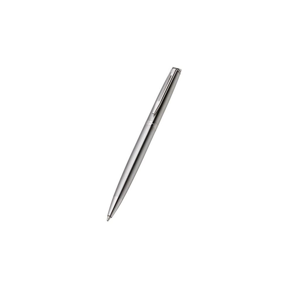 Waterman Hemisphere Stainless Steel Ballpoint Pen Medium Chrome Trim Blue Ink
