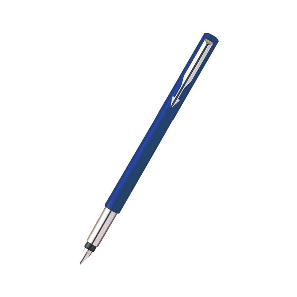 Parker Vector Fountain Pen Refillable With Medium Nib And Ink Blue