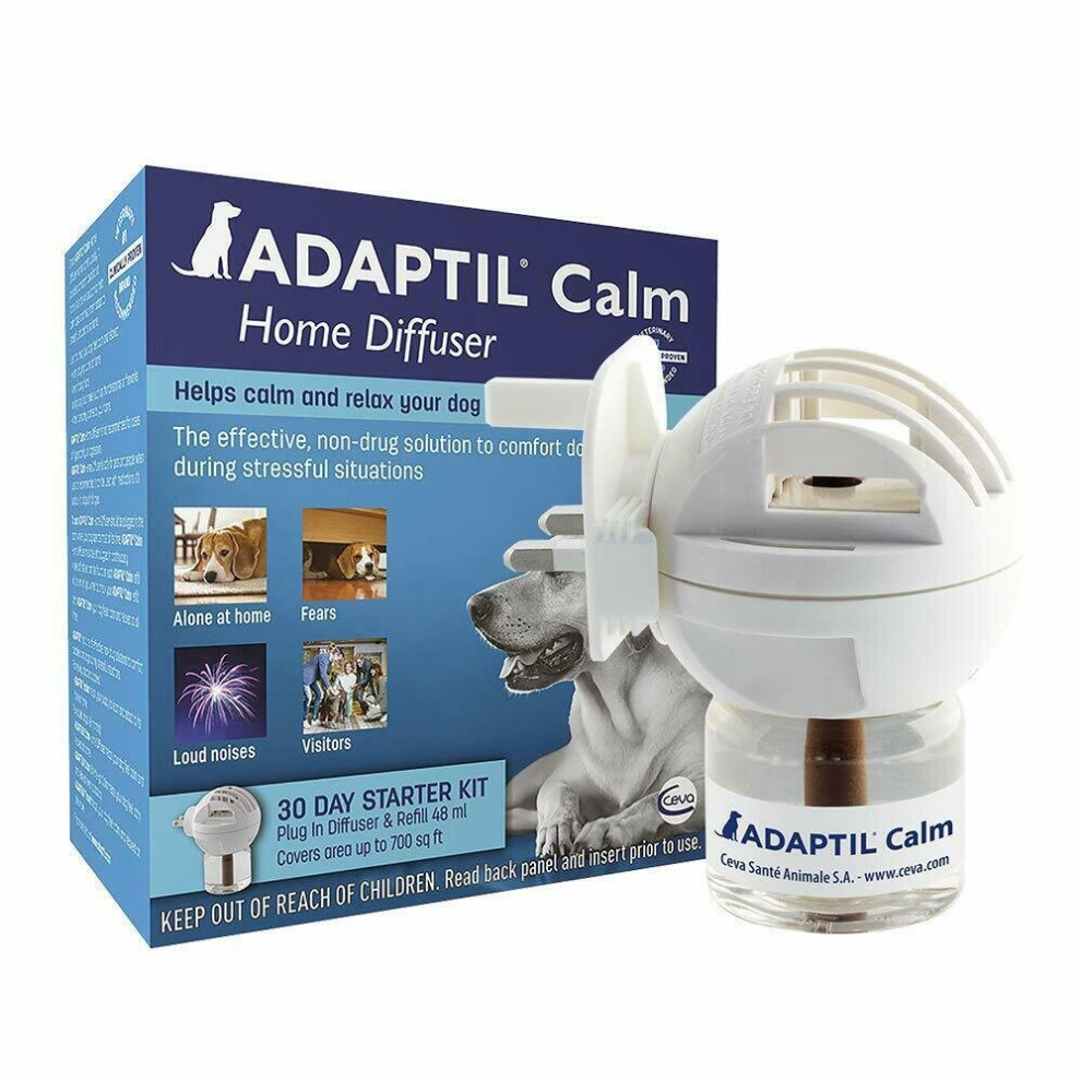 Adaptil Calm Home 30 Day Starter Kit Plug In Diffuser & Refill 48Ml