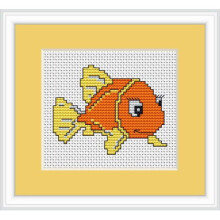Goldfish Cross Stitch Kit - Luca S - Beginner 7.5cm x 6cm