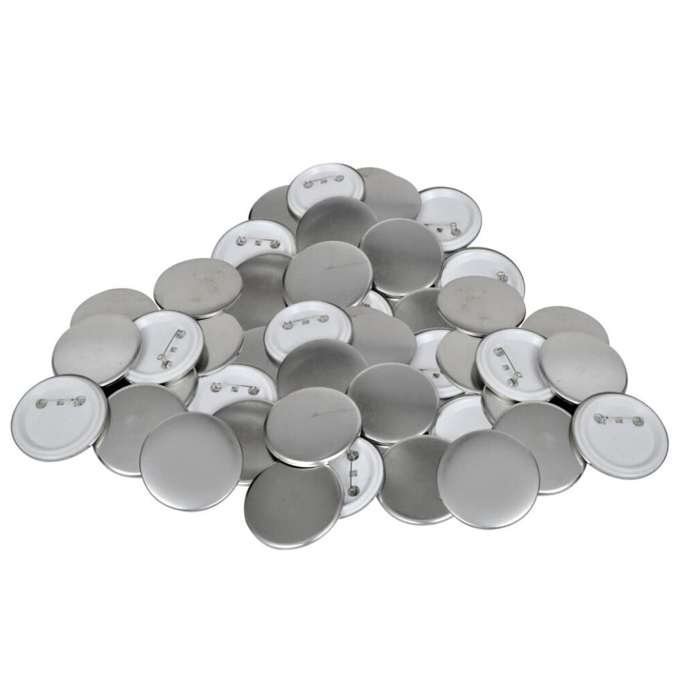 Vidaxl Pinback Button Parts 500 Sets 25Mm Diy Logo Sewing Clothing Badges