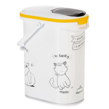 Curver Pet Food Container Dinner is Served Cat 10L Kitten Pet Food Storage Box