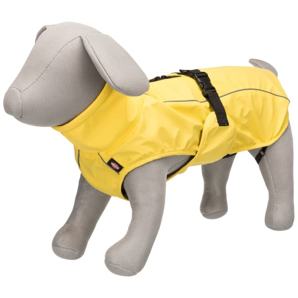 TRIXIE Dog Raincoat Vimy M 50cm Yellow Pet Rain Coat Wind-proof Adjustable