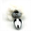 Furry Fantasy White Bunny Tail Butt Plug 3