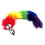 Furry Fantasy Rainbow Tail Butt Plug 1