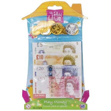 Fake Play Money - Pretend Sterling Notes Coins Set Pound Cash Shop Role Game Toy