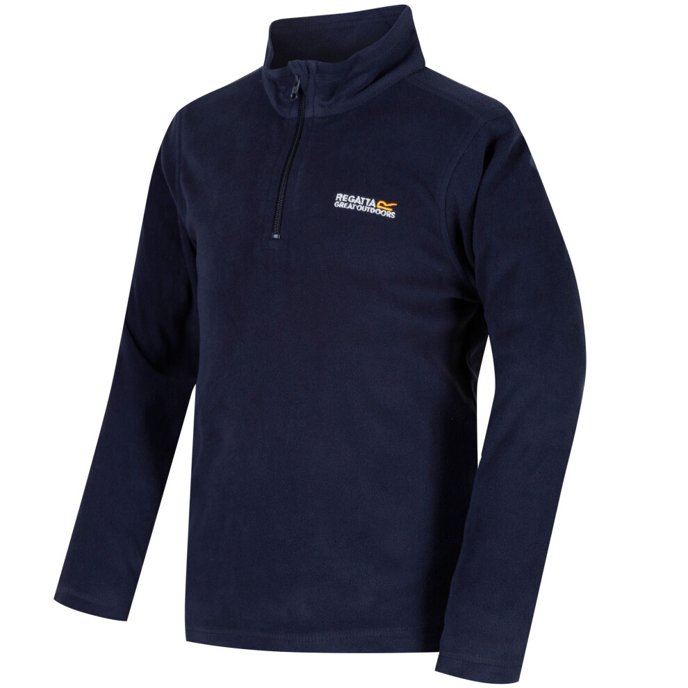 Regatta (15 - 16 Years, Navy/Navy) Hotshot Ii Kids Half-Zip Fleece Blue