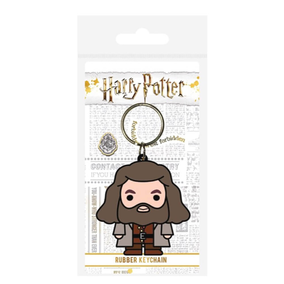 Harry Potter Hagrid Chibi Rubber Keyring Multicoloured