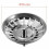 2x Premium Stainless Steel Kitchen Sink Strainer Drain Replacement 4