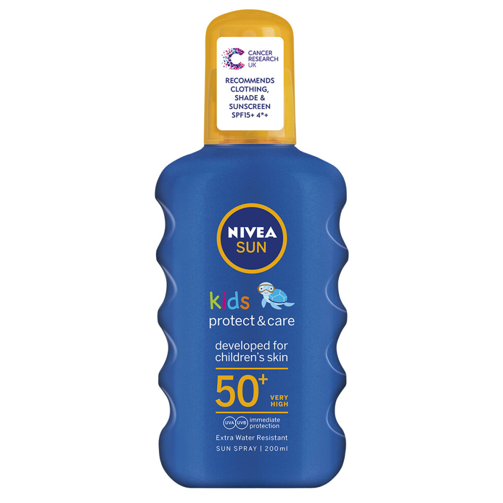 Nivea Sun Kids Moisturising Sun Spray Very High SPF 50+, 200 Ml (Blue)