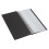 (Black) Menu Holder Cover Restaurant Faux Leather 1/2 A4 4