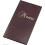 (Black) Menu Holder Cover Restaurant Faux Leather 1/2 A4 2