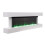 White Modern 60" Wall Mounted Electric Fireplace With Pebbles 4