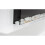 White Modern 60" Wall Mounted Electric Fireplace With Pebbles 12