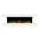 White Modern 60" Wall Mounted Electric Fireplace With Pebbles 5