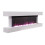 White Modern 60" Wall Mounted Electric Fireplace With Pebbles 17