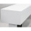 White Modern 60" Wall Mounted Electric Fireplace With Pebbles 10